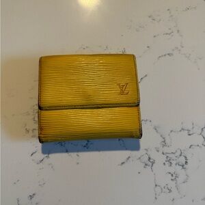 Louis Vuitton Yellow Epi Wallet